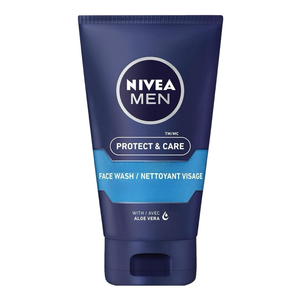 NIVEA MEN PROTECT & CARE FACE WASH WITH ALOE VERA 150ML - BRAND NEW